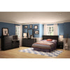 South Shore Vito 5-Drawer Chest Dresser Bedroom Pure Black *AS-IS*