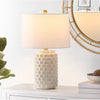 Weldon 22.5 in. Textured Ceramic Table Lamp, Off-White