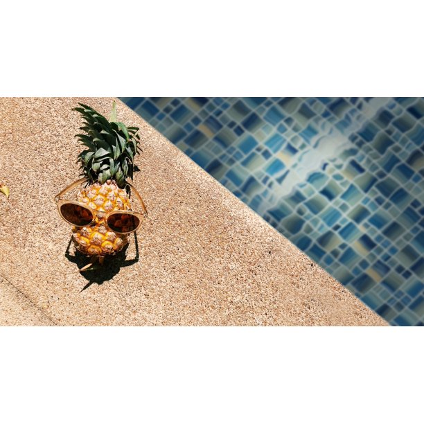 WS Tiles - Swimming Pool Coral Blue 12 in. x 12 in. Versailles Glass Mosaic Pool & Wall Tile (5 sq. ft / Case) - 3 ( Cartons)