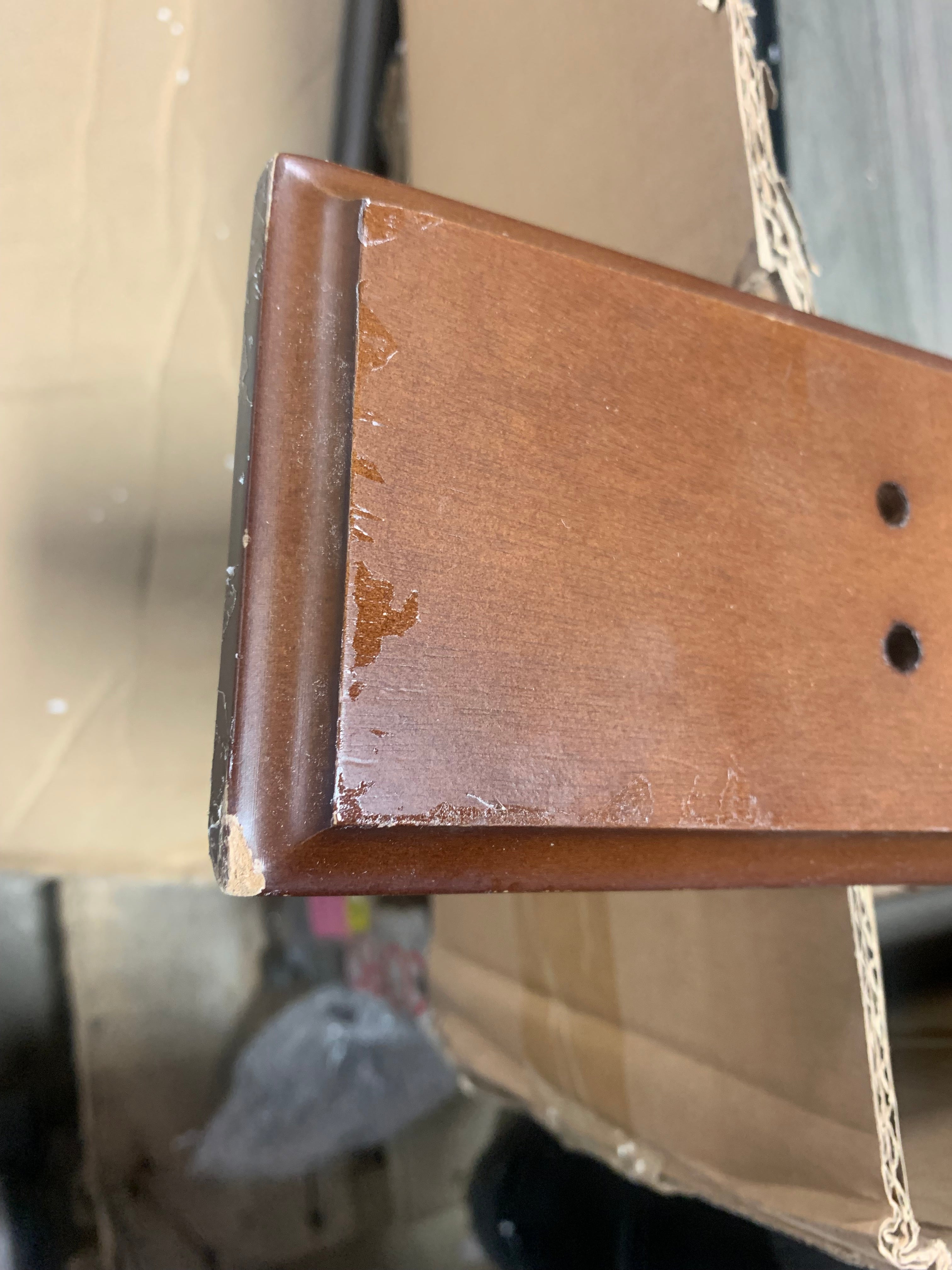 45" Tri-Hook Rail in Cocoa and Matte Black