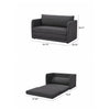 A&D Home Newberry Sofa Bed, Charcoal