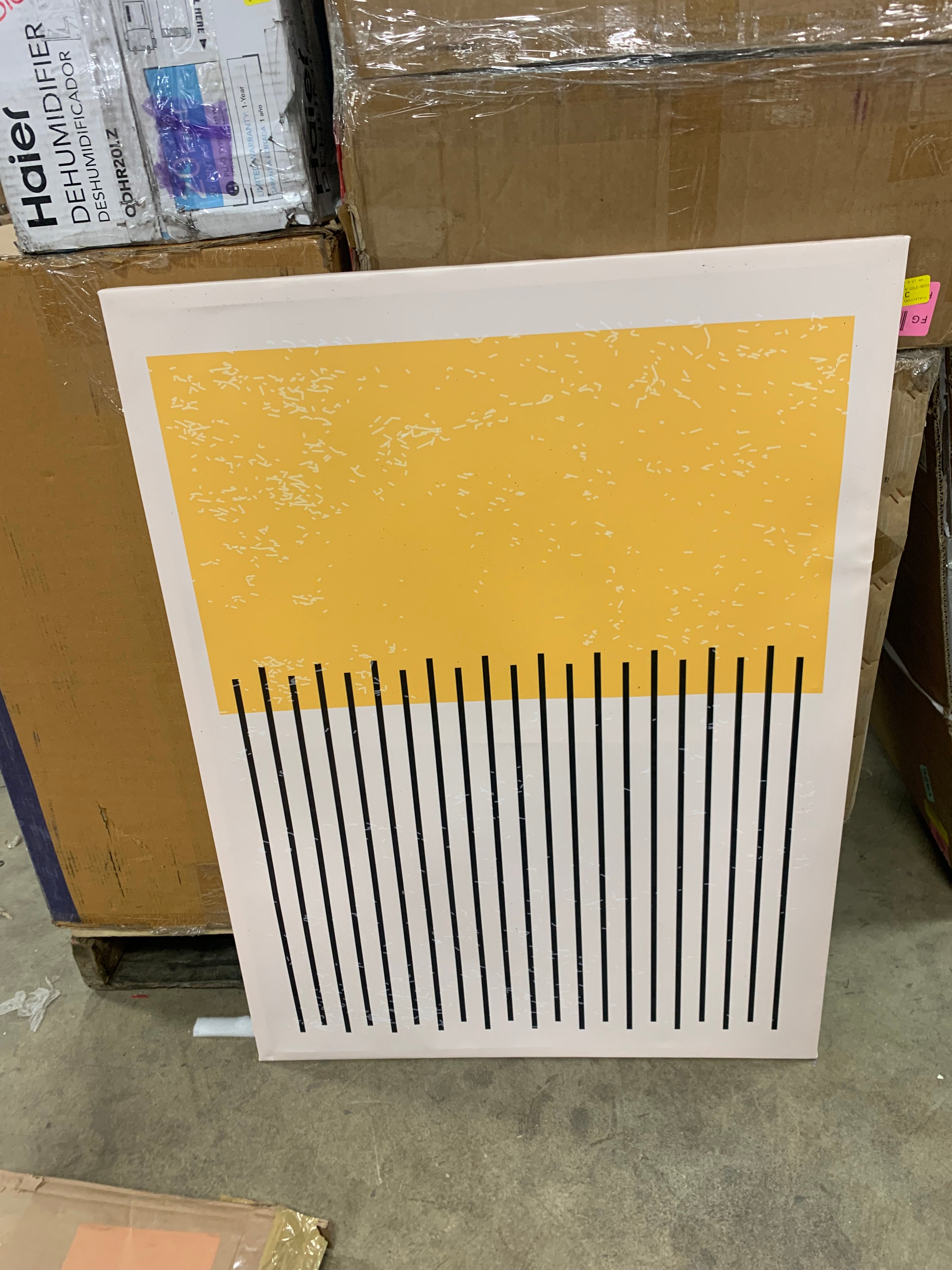 40" H x 30" W x 1.5" D Minimal Geometric Compostions Of Elementary Forms XIV - Bold Art on Canvas