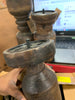 Black Mango Wood Traditional Candle Holder (Set of 3)