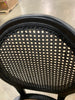 Black Rattan King Louis Back Side Chair (Set of 2)
