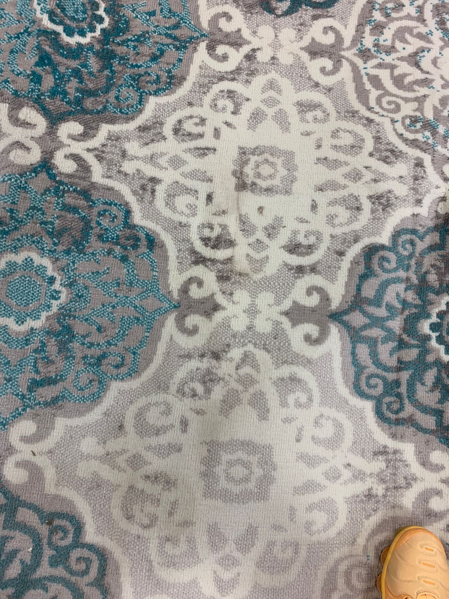Boho Gray/Blue 6 ft. 6 in. x 9 ft. 6 in. Indoor Area Rug