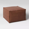 Earl Faux Leather French Seam Ottoman - Project 62™ K6902
