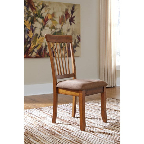 Berringer Casual Dining Upholstered Side Chair , Rustic Brown - Standard (Set of 2) AH137