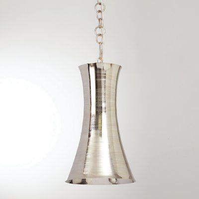 Trumpet 1-Light Pendant, Nickel (#K1984)