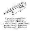 Bar Pulls 5-1/16 in. (128 mm) Center-to-Center Sterling Nickel Drawer Pull (10-Pack)
