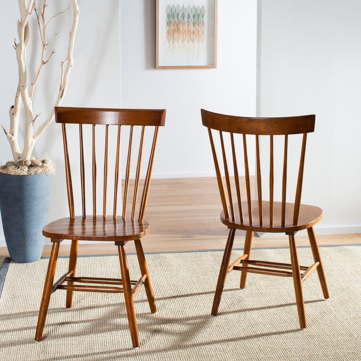 17" H Spindle Dining Chair ( Set Of 2)
