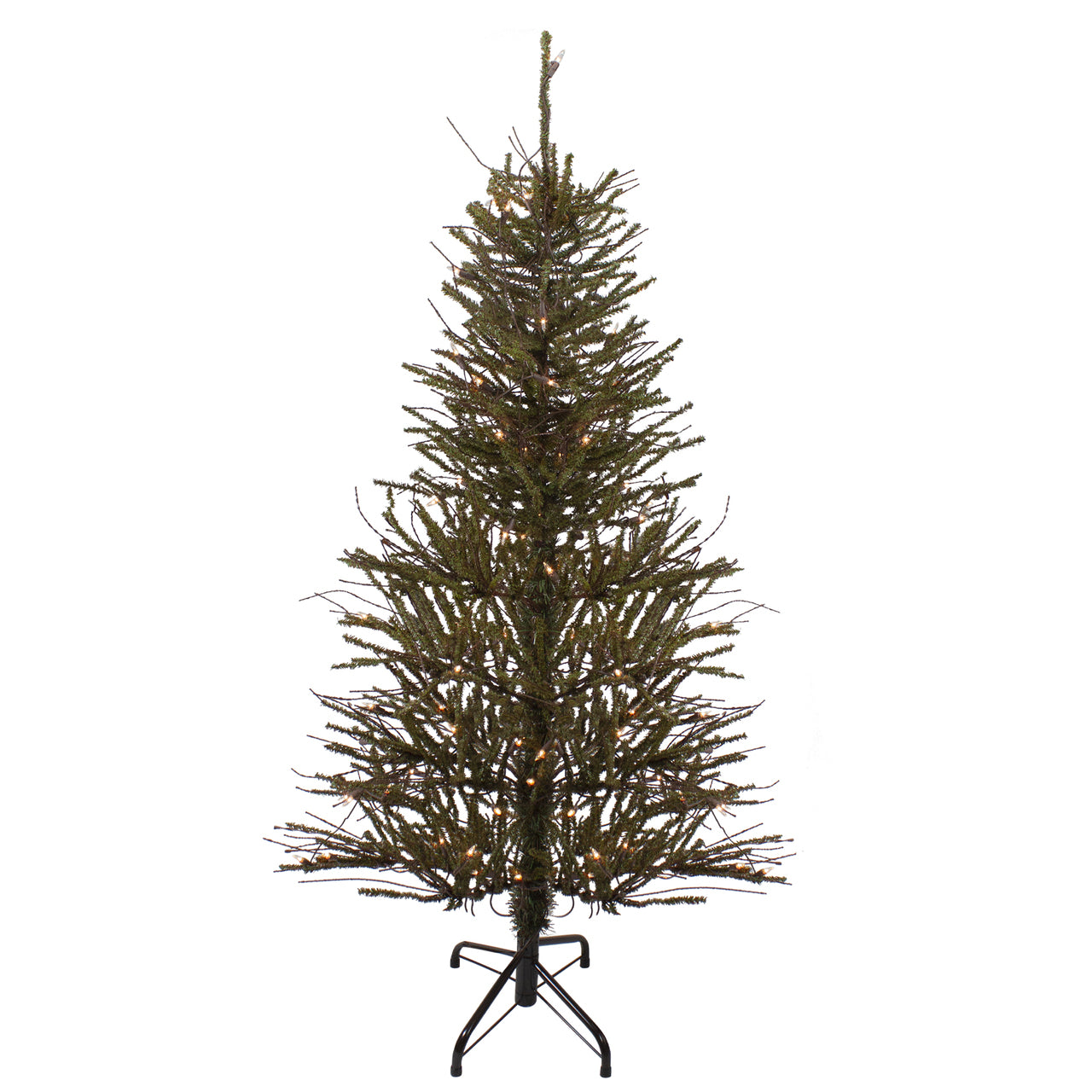 4' Medium Warsaw Twig Artificial Christmas Tree - Clear Lights KB1224-A4-B1-P1