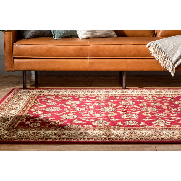 Well Woven Barclay Sarouk Traditional Oriental Red 5'3" x 3'11" Area Rug, DRug106-B2-S2