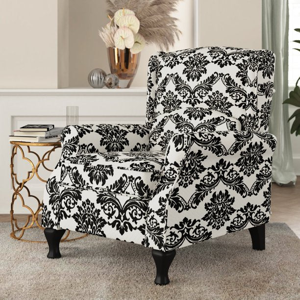30.75'' Wide Manual Wing Chair Recliner, Full Reclined: 61.4'' D, Seat Width (Inches): 21