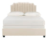 Beige Queen Streep Bed *As Is* - NO HARDWARE - LX5196