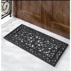 A1HC First Impression Audie Entry Double 23.62 in. x 47.25 in. Rubber Door Mat