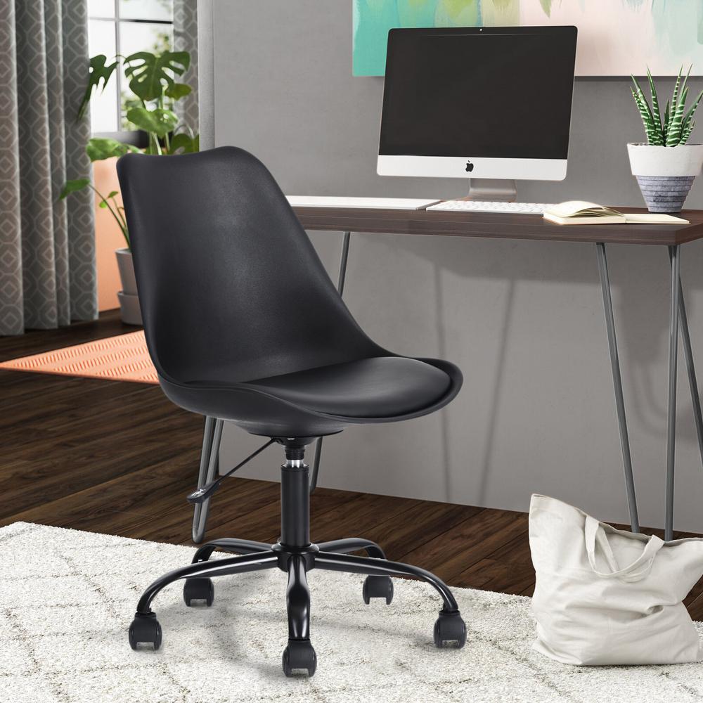 Blokhus Black Pu Cushion Ergonomic Office Desk Chair K6835