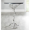 Carolyn End Table, Black and Silver (#K2505)