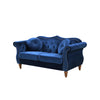 Bellbrook Blue Classic Nailhead Chesterfield Loveseat #CR2110 (2 boxes)