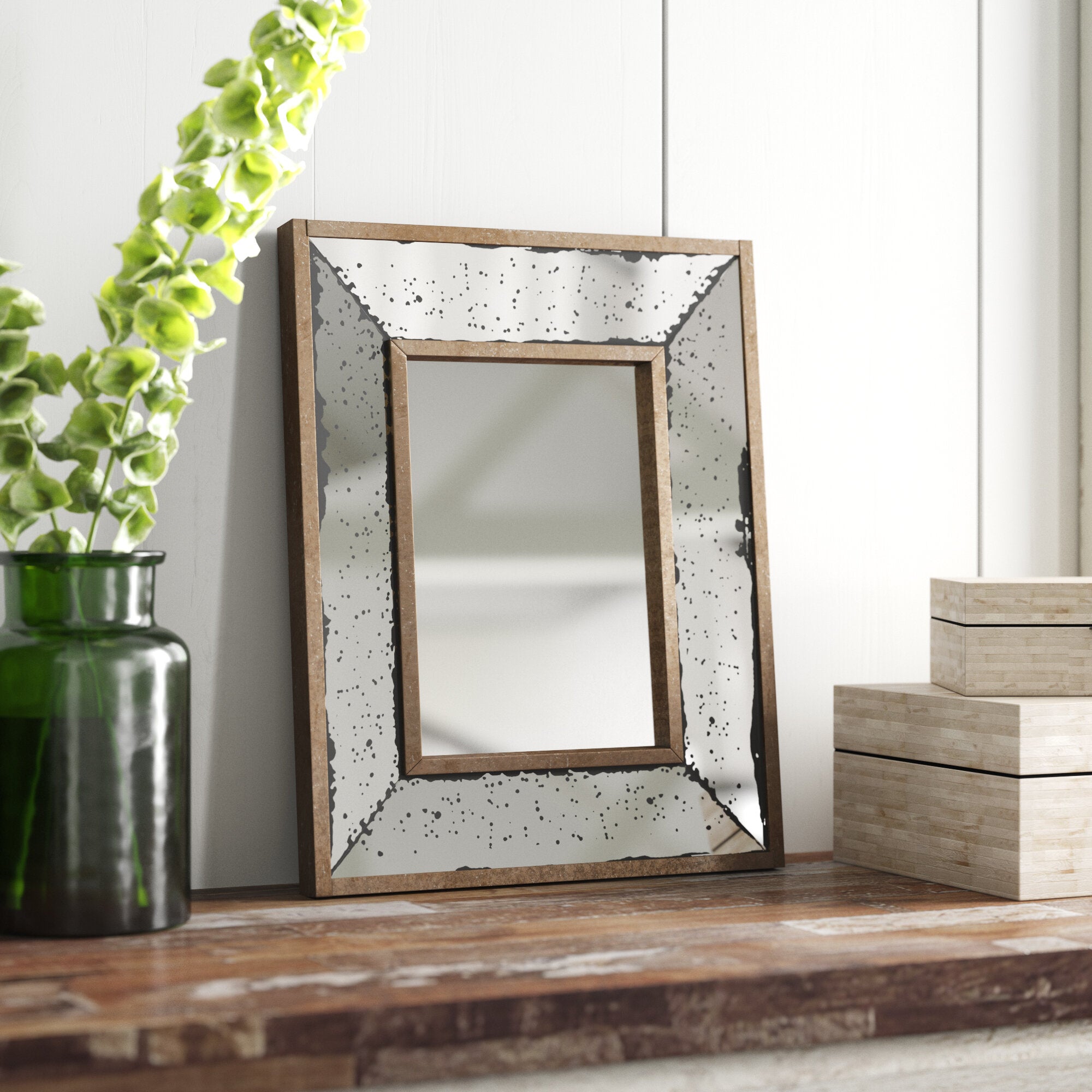 Blum Farmhouse/Country Beveled Accent Mirror (Set of 4) LX5325