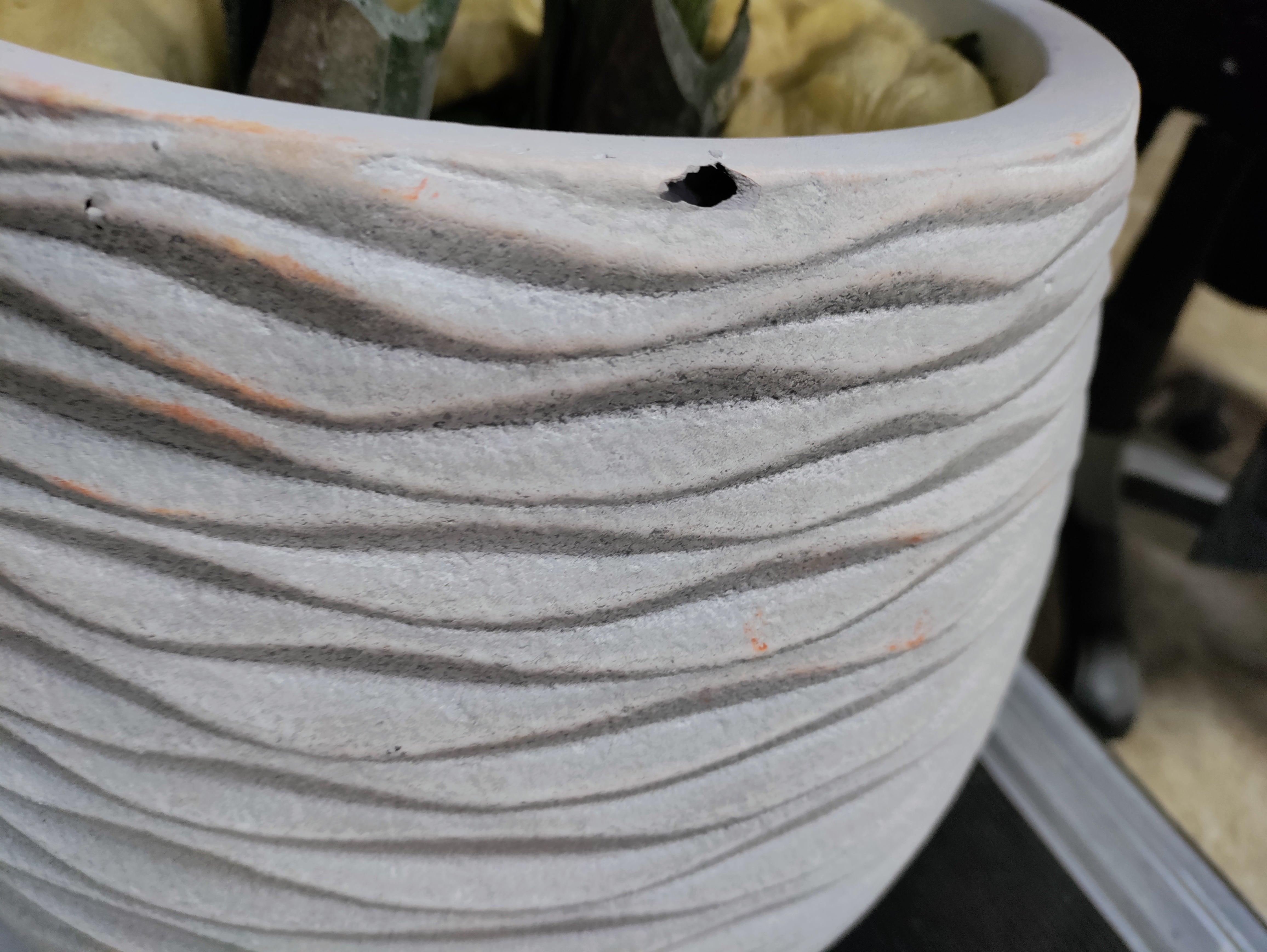 60'' Faux Banana Leaf Plant in Fiber Clay Planter