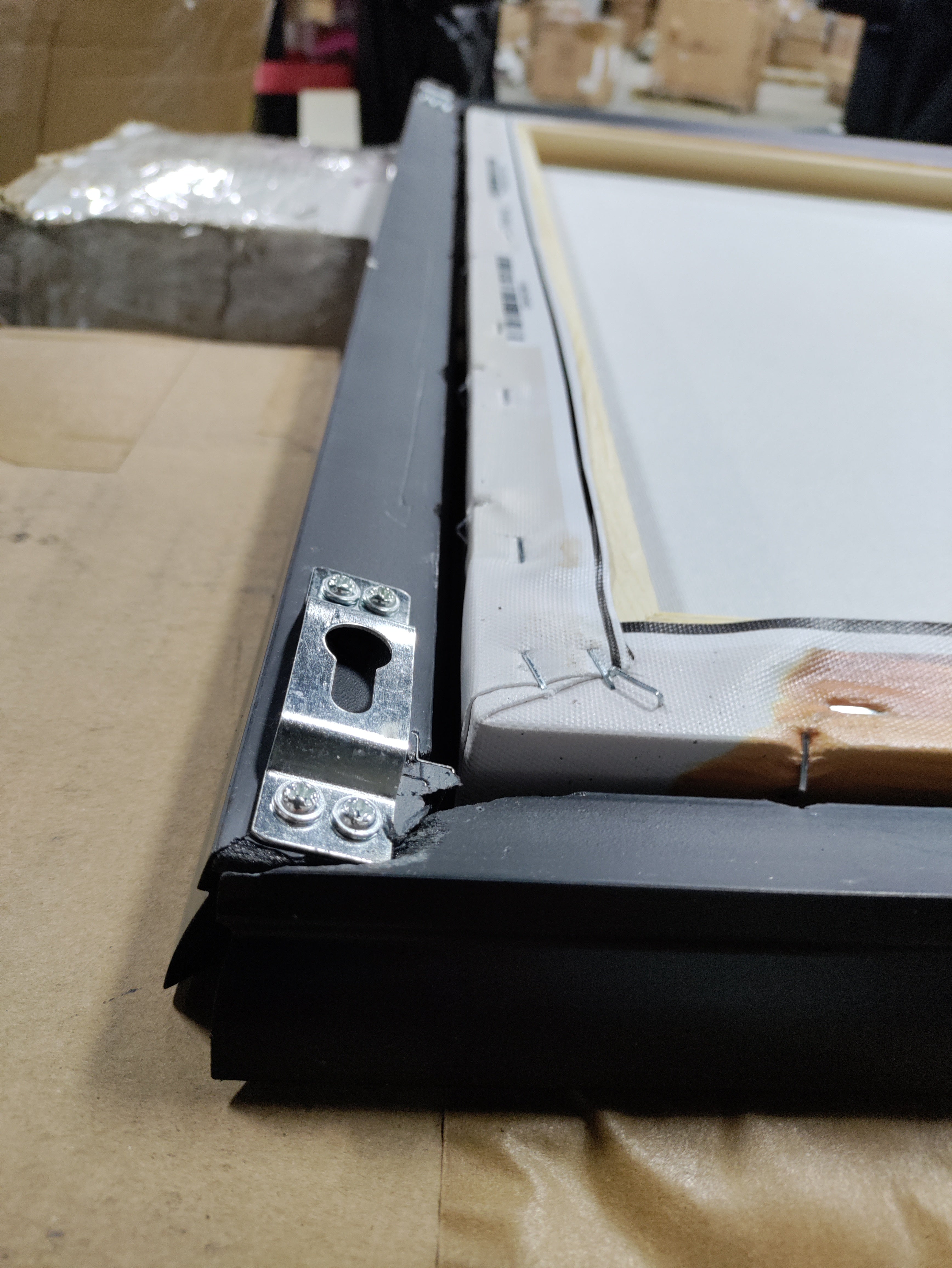 36.5" H x 53" W x 2.5" D Palette Meld I - 2 Piece Picture Frame Painting Set on Canvas