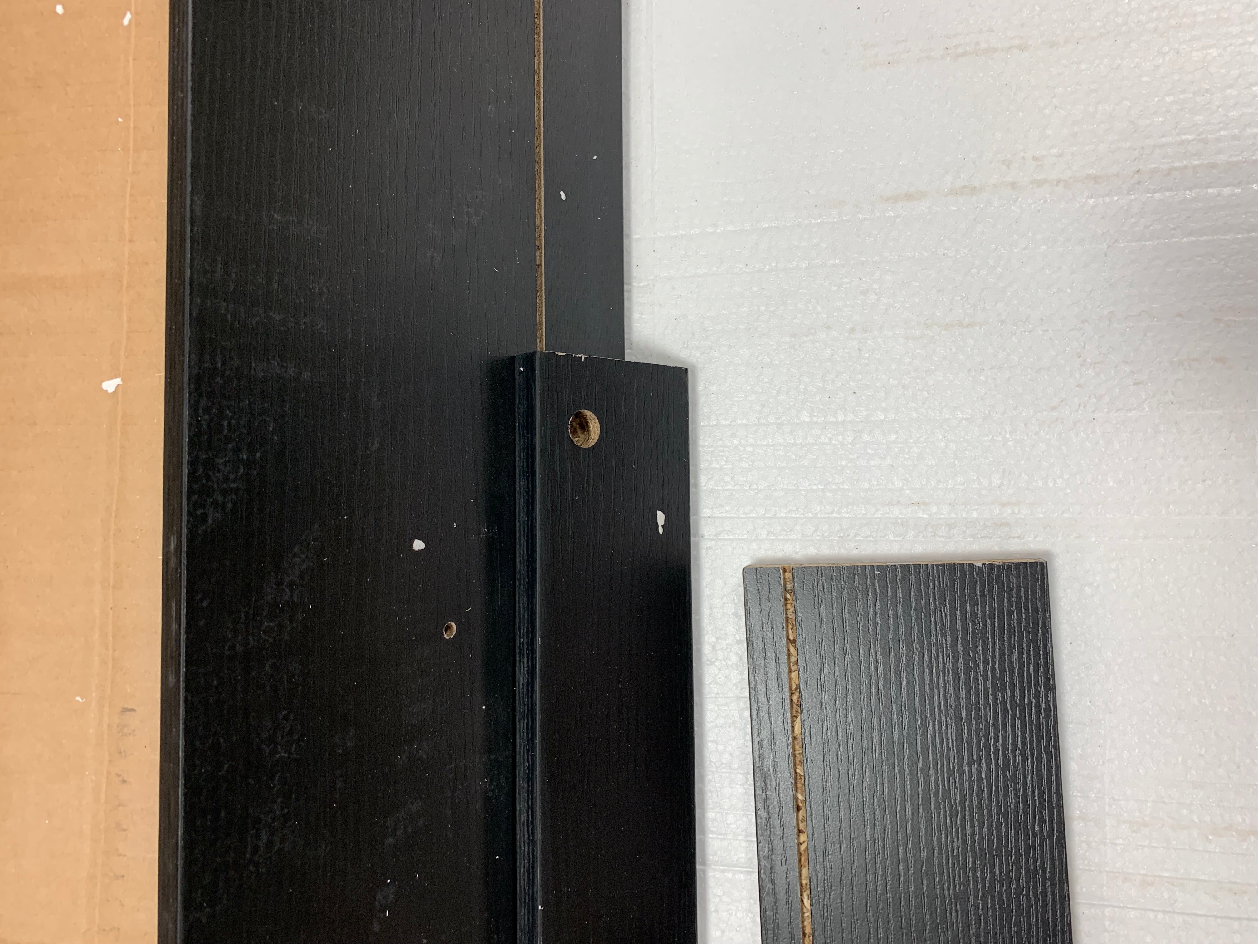 Black Solid + Manufactured Wood Armoire