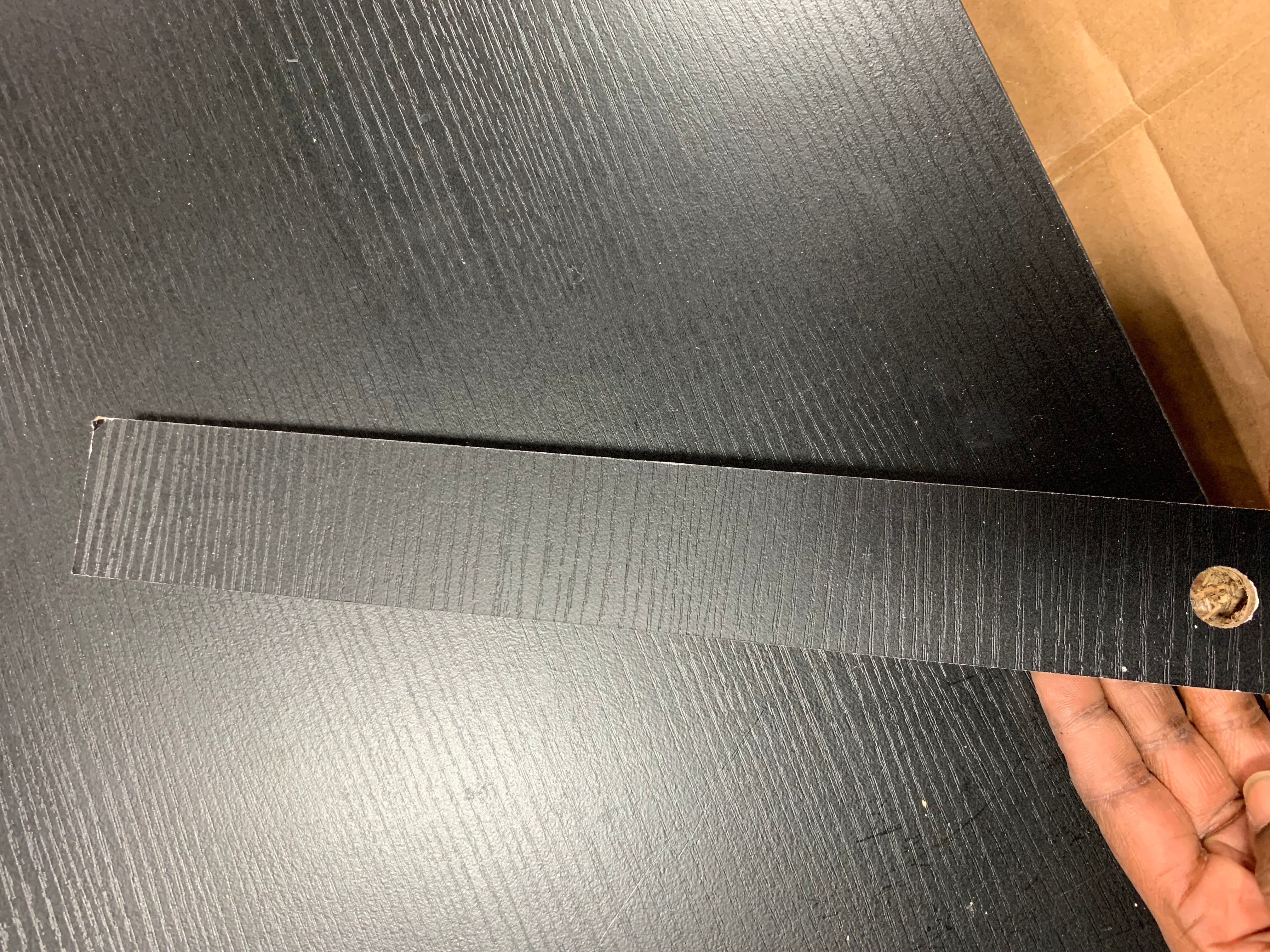 Black Solid + Manufactured Wood Armoire