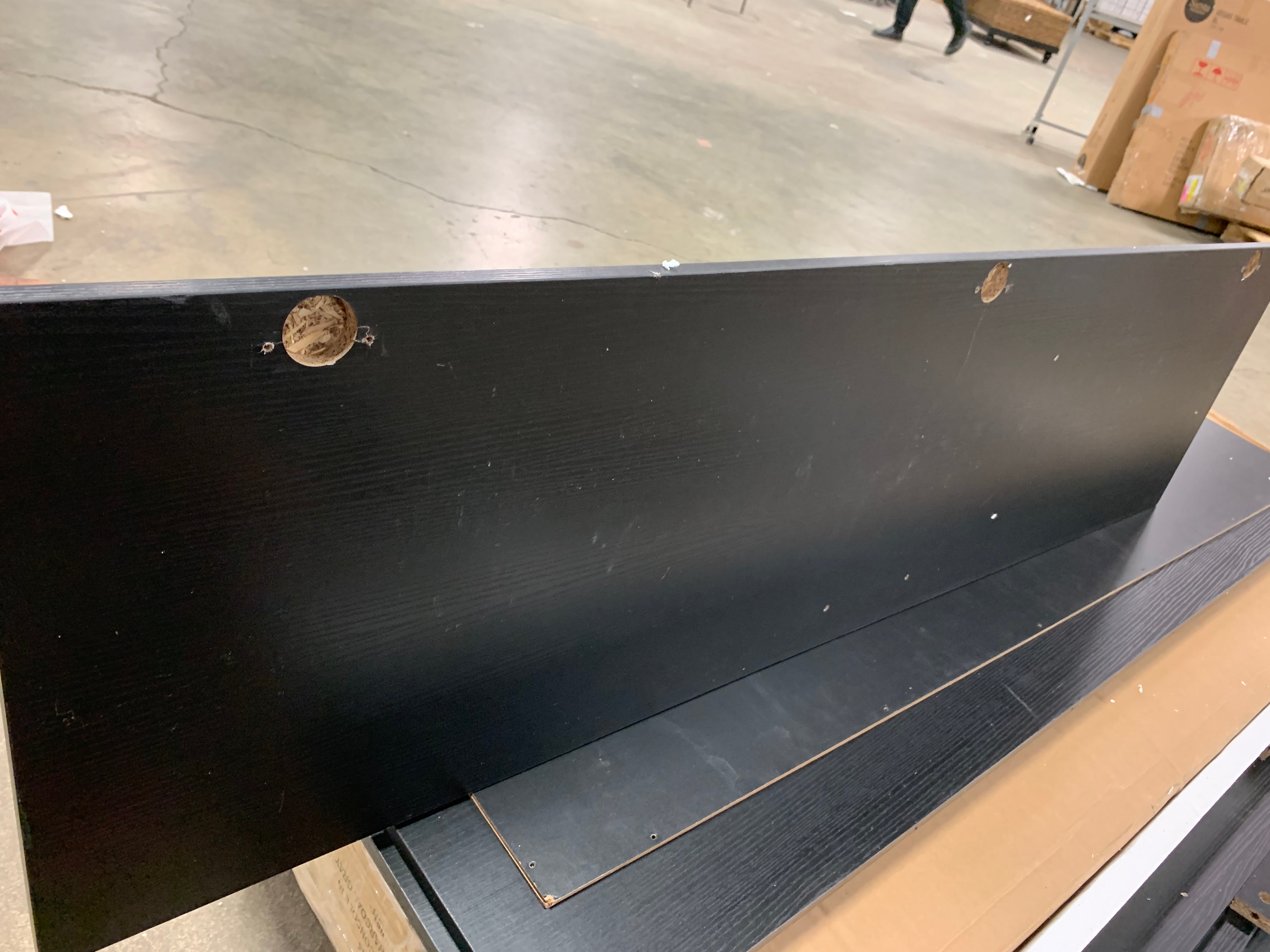Black Solid + Manufactured Wood Armoire