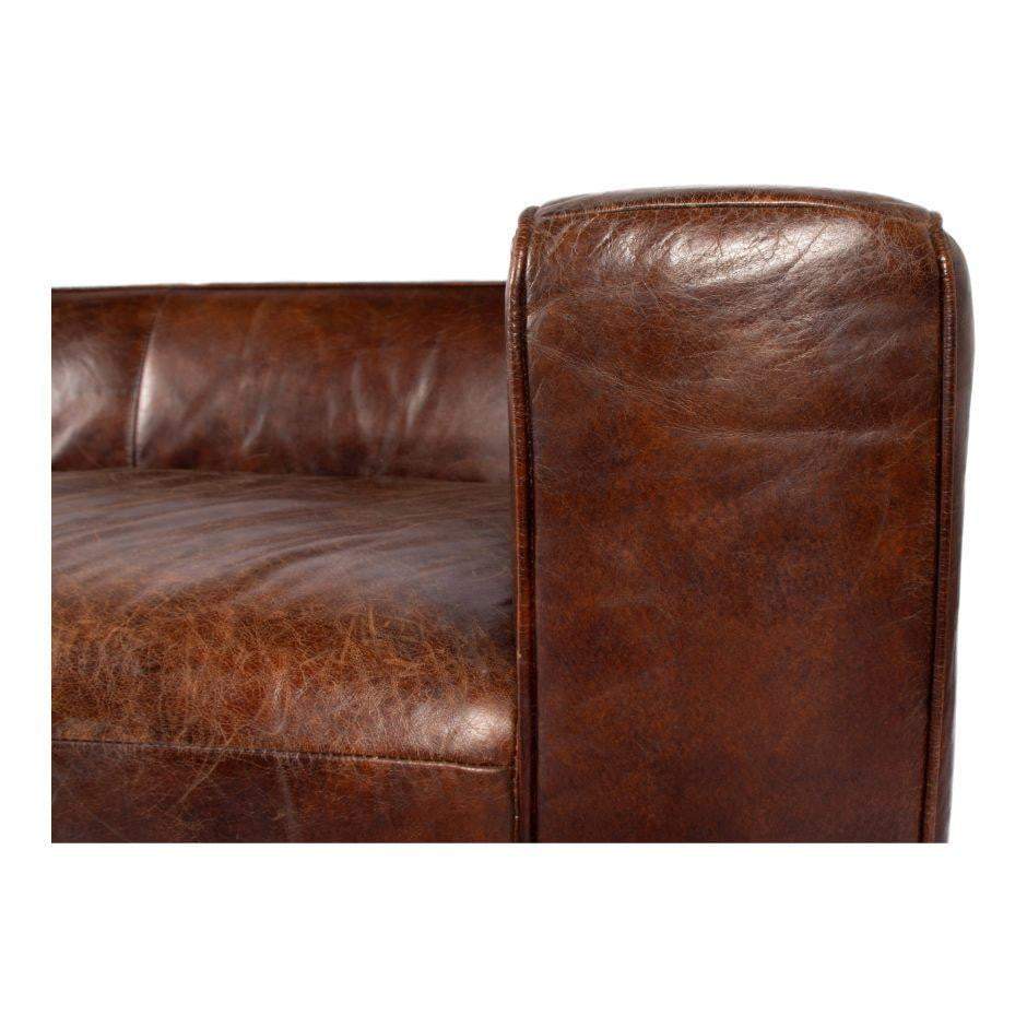 BOLTON DEEP LEATHER 101" SOFA (DARK BROWN) CYB733