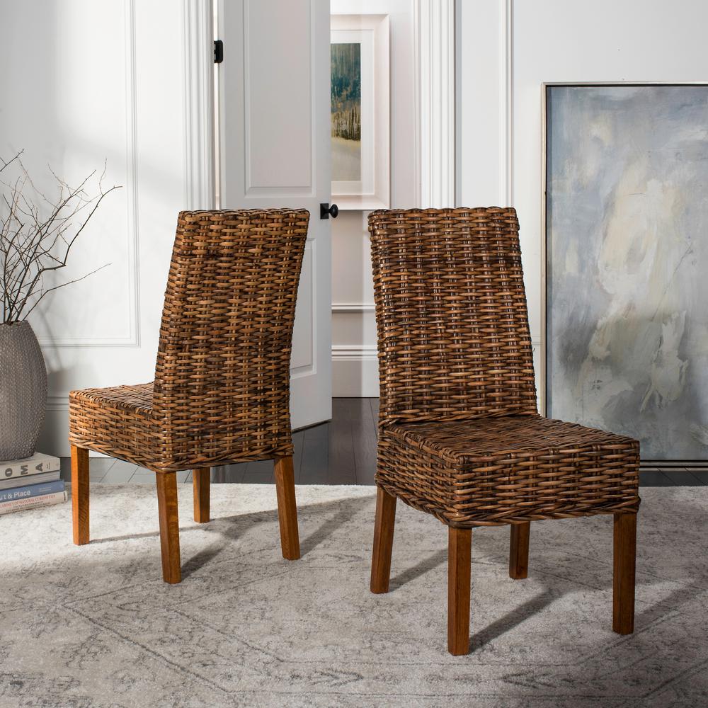 Sanibel Brown Mango Wood Side Chair (Set of 2) #HA701