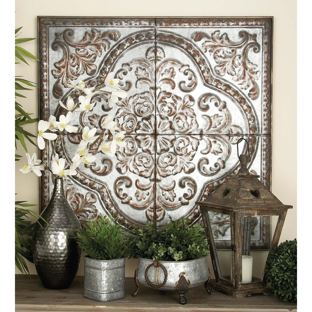 36" x 36" Rustic Distressed Square Wall Decor (#K2272)