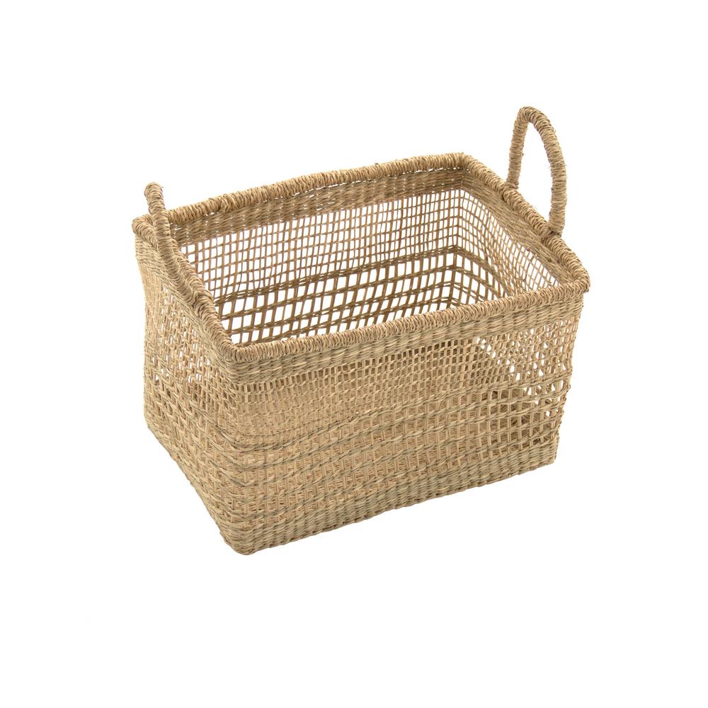 Zentique Handmade Seagrass Basket (#K6559)