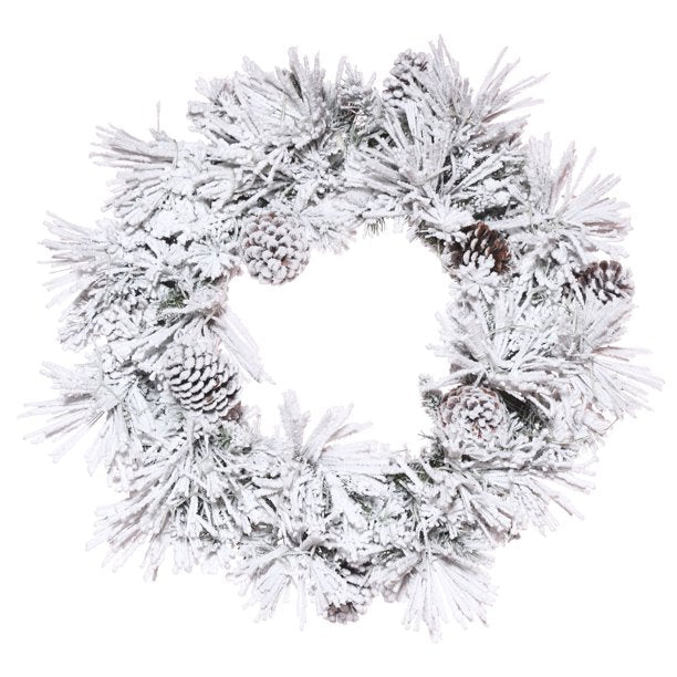 60" Flocked Atka Pine Wreath 308 Tips KB2615-A3-B2-P2