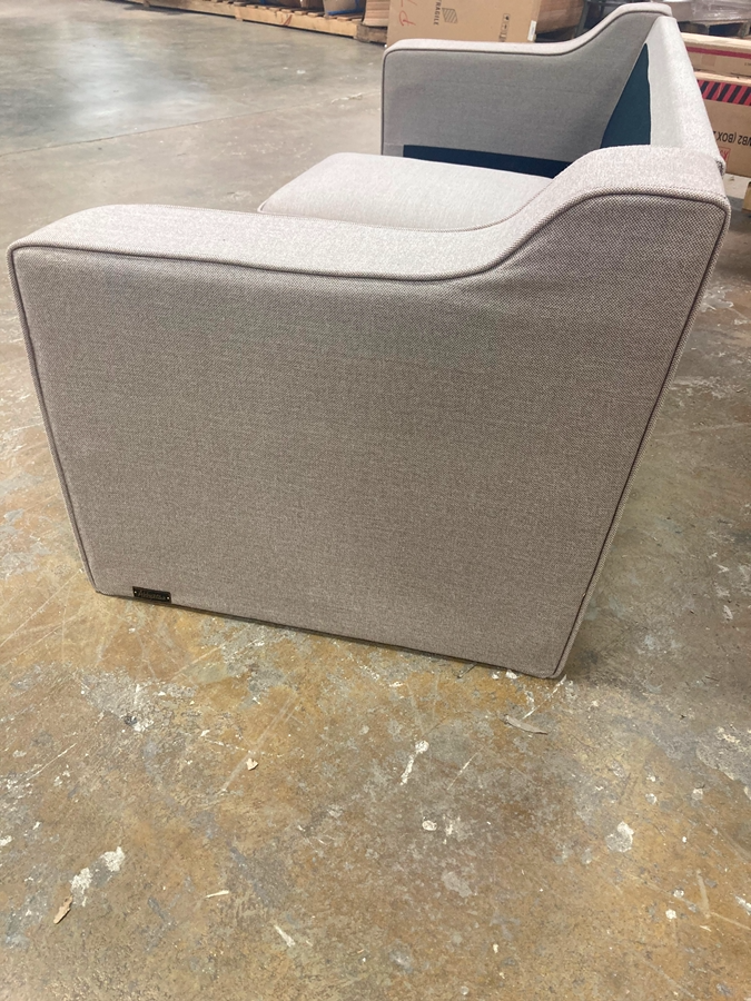 Bailey Fabric Sectional Piece, Grey AS IS - OP042