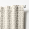 Terrain Blackout Soft Pattern Jacquard Woven with Lining Rod Pocket Curtain Panel, 54W x 84L 