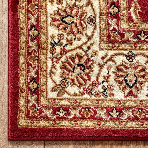 Well Woven Barclay Sarouk Traditional Oriental Red 5'3" x 3'11" Area Rug, DRug106-B2-S2