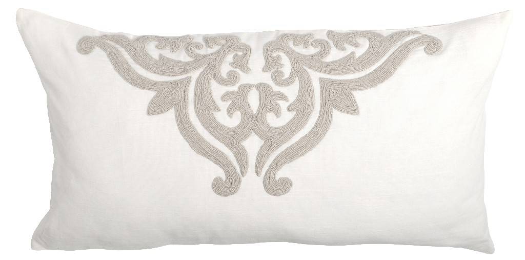 1PK Kent 100% Cotton Embroidered King Sham in Ivory