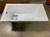 White Aqua Eden Alcove Soaking Acrylic Bathtub AS-IS pt122