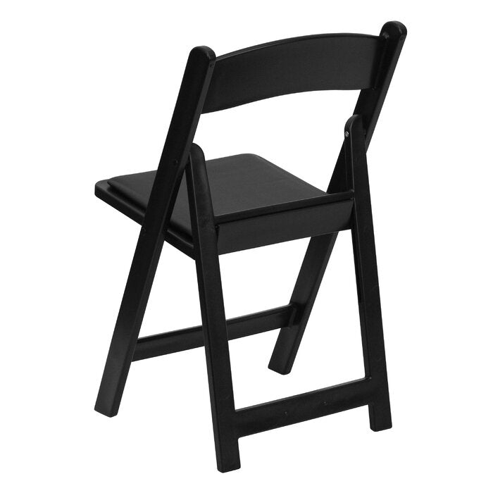 Black Hercules Series Vinyl Padded Folding Chairs (Set of 2) - #CG2003