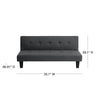Doren Convertible Sofa, Charcoal (#K2536)