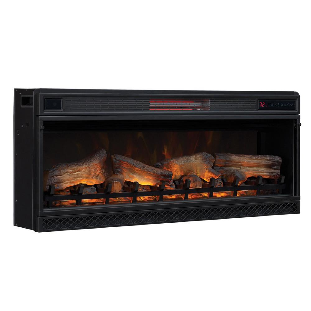 42 in. Ventless Infrared Electric Fireplace Insert with Safer Plug K8064