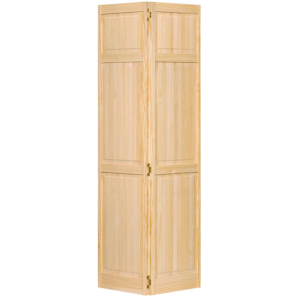 6-Panel Solid Core Interior Bi-Fold Door, Unfinished - 24" x 80" (#K2284)