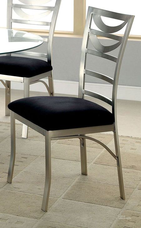 SET OF 2 Roxo Microfiber Side Chair