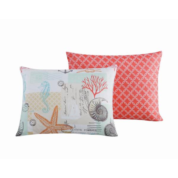 Belize 6-Piece Coral Twin Comforter Set K7069