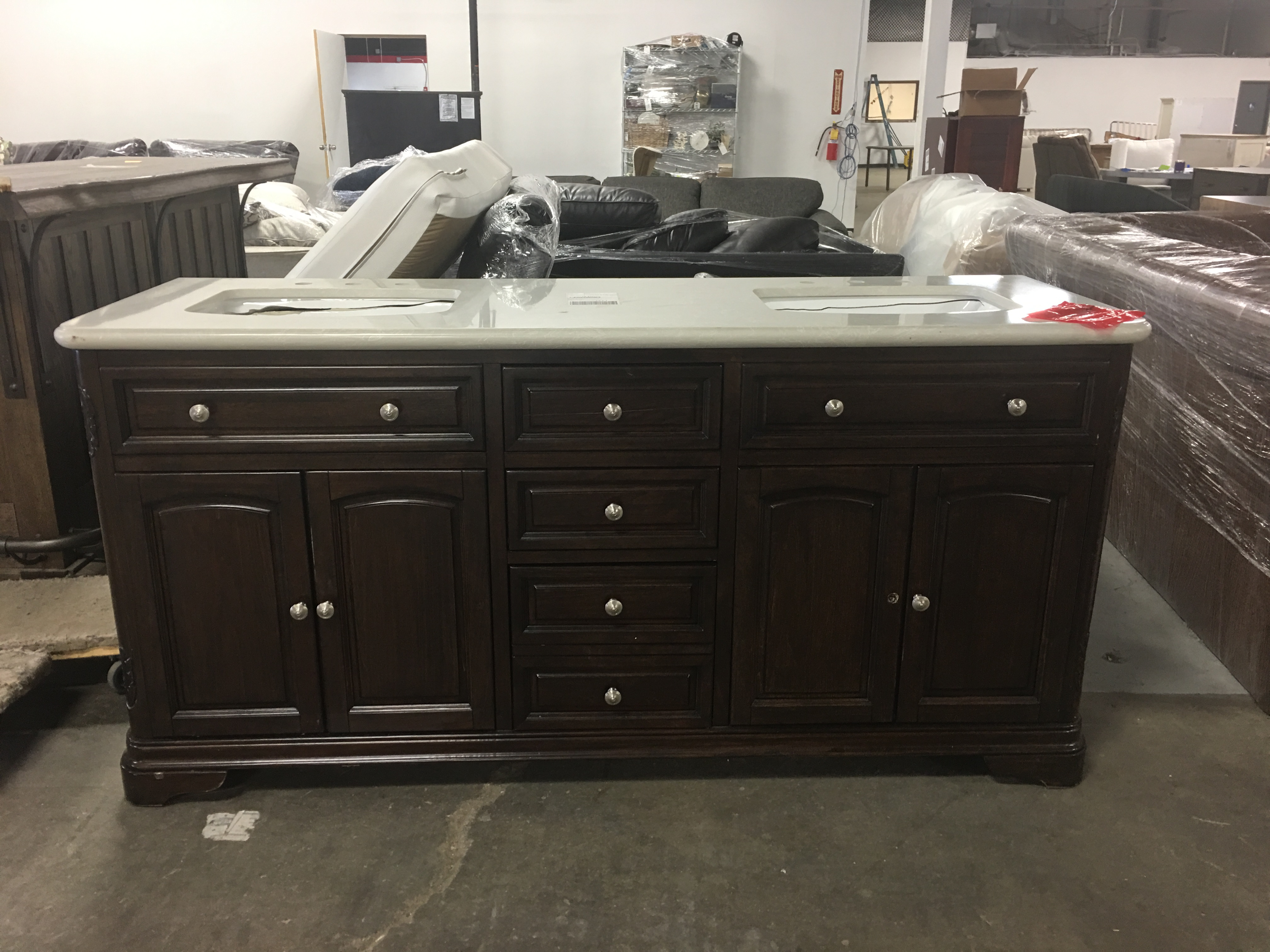 Tifany 72" Double Bathroom Vanity