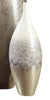 SINGLE Rises Ivory/Gray Ceramic Floor Vase #LX4128