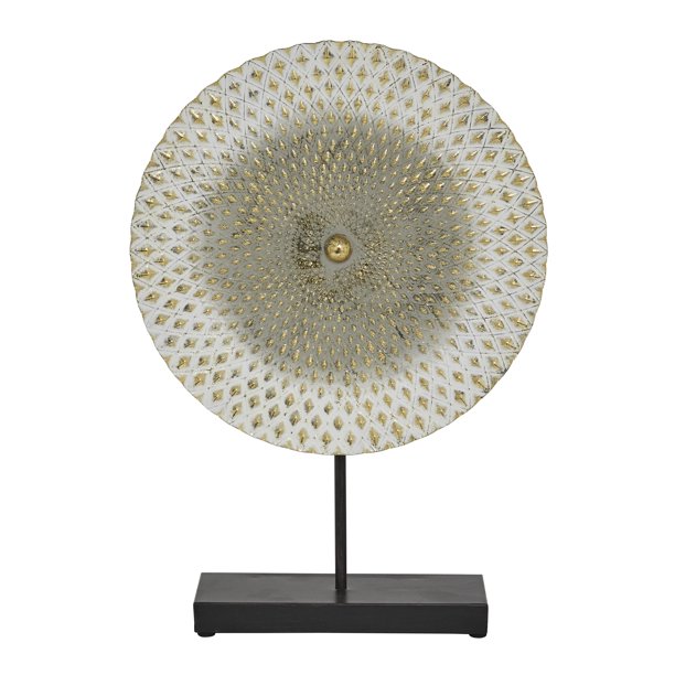 3.5"W, 20"H Metal Contemporary Abstract Sculpture, Grey