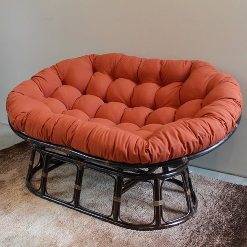 78" Papasan Indoor Lounge Chair Cushion, Spice (#K1483)