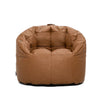 Milano Bean Bag Chair with Vibe, Caramel Montana Leather