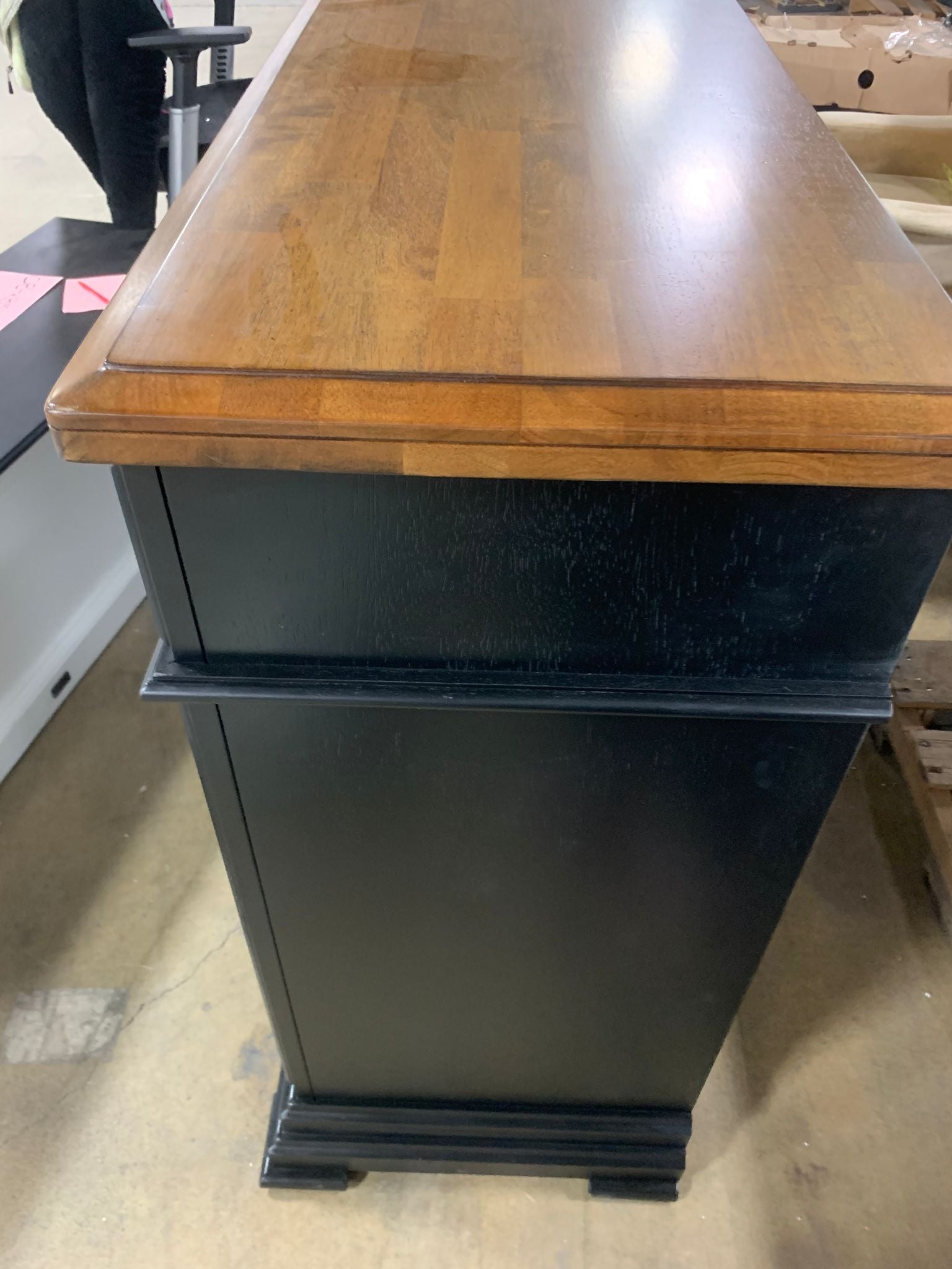 Ebony Almond Courtdale 60'' Wide 3 Drawer Sideboard